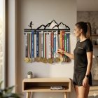 Futós acél éremtartó ajándékdobozban, futónak szánt ajándék ötlet