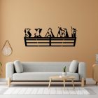 Medal holder with dancing letters