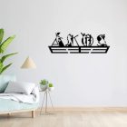 Medal holder with dancing letters