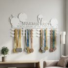 Spartan race éremtartó fehér kivitelben érmekkel