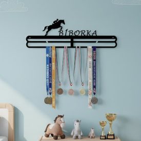 Horse medal holder with your own name