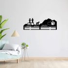 Páros kutyával futós éremtartó