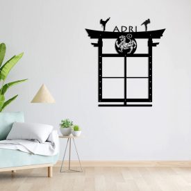 Runner medalholder with pine tree and 1 trifecta holder