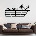 Triatlonos éremtartó felemás akasztókkal