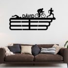 Triatlonos éremtartó felemás akasztókkal