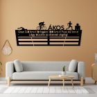 Triatlonos éremtartó vasembereknek