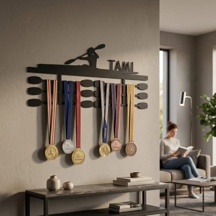 Kajakos éremtrató 2 oszlopos kivitelben