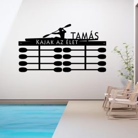 Idézetes kajakos éremtartó