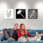 Bosszúállók  széria fém fali dekor termékek