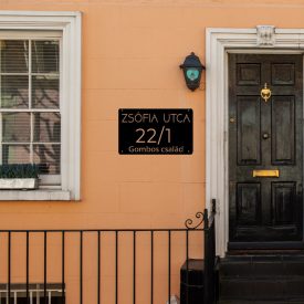 Házszám utcanév és család név style 1