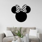 Mini egér fém gyerek szoba fali dekoráció