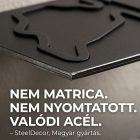 Forma–1 pályarajz acél fali dekoráció – választható pálya és szín