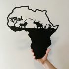 Afrikai állatok fém fali dekoráció