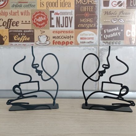 Standing coffee decoration