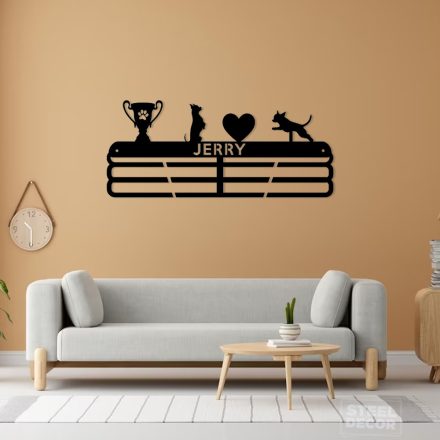 Agility medal holder with your dogs style 2