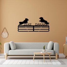Medal holder with your dog silhouette
