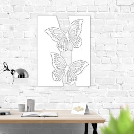 Lepkés fali dekoróció