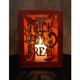 Trick or treat mécsestartó