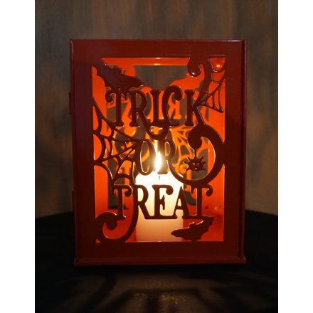 Trick or Treat Metal Candle Holder