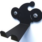 Pedal wall bike rack