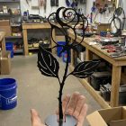 Minimalist protective hands line drawing