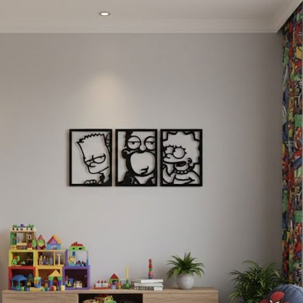 Simpsons – moduláris fém fali dekoráció